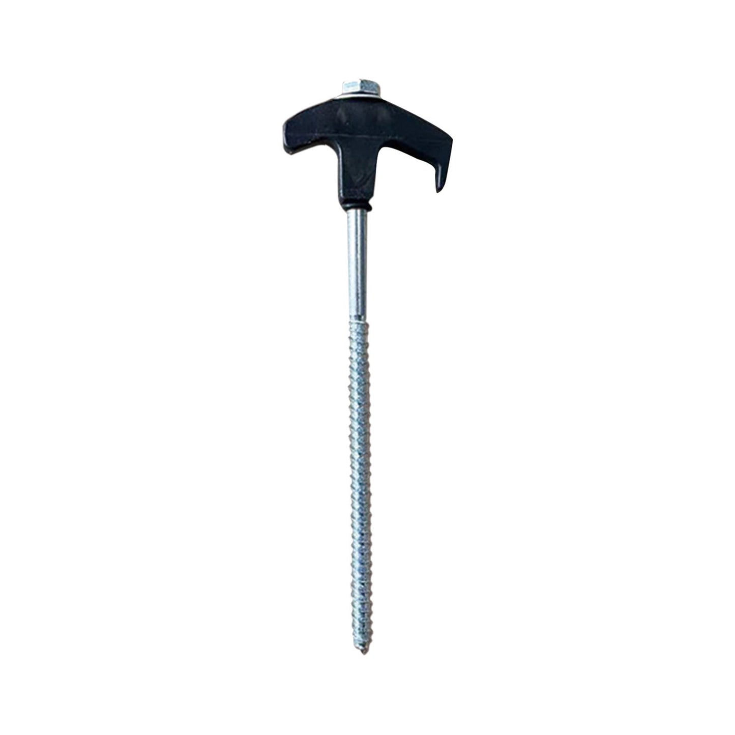 Chmadoxn Tent Stakes Heavy Duty, 8 Inch Screw in Tent Stakes, Ground Anchors Screw in, Tent Pegs Camping Stakes, Metal Threaded Tent Spikes 8 pc Black
