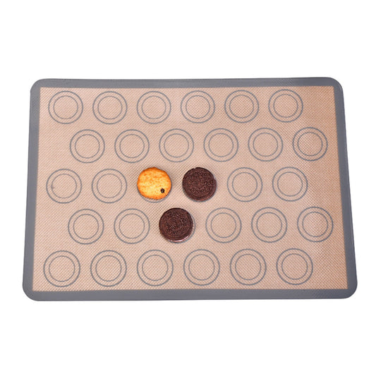 Chmadoxn Baking Mats Cookies Sheet, Non-Stick Mats for Baking, Easy Clean & Reusable Oven Baking Sheet for Making Macaroons, Cookies 16.5×11.6 in Gray