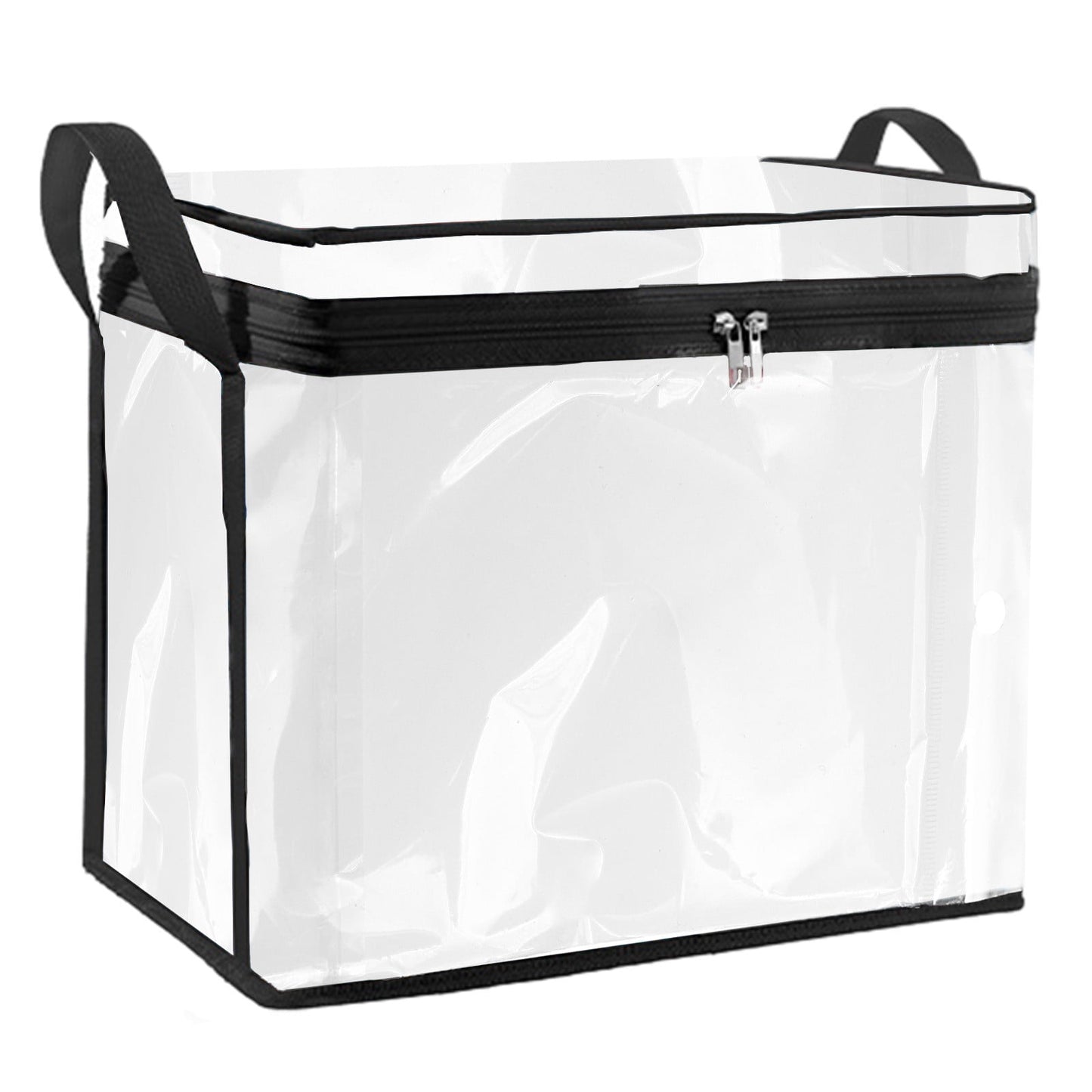 Kdkad Clear Notebook Storage Organizer Box, Plastic Stackable Notebook Display Case, Storage Showcase for Toy Dolls, Notebooks, Handbags, Shoes Organizing 9.1×6.7×9.1 in Clear