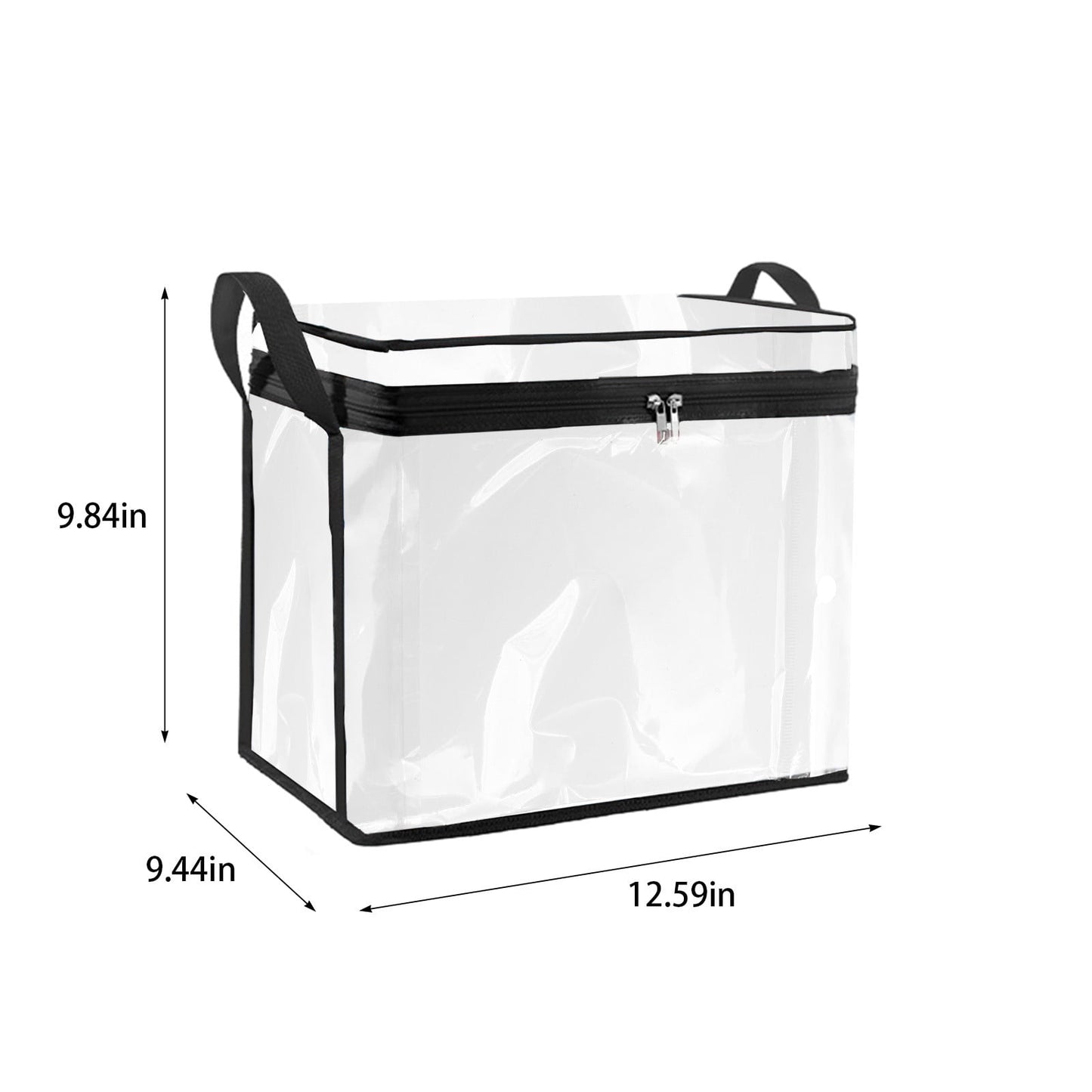 Kdkad Clear Notebook Storage Organizer Box, Plastic Stackable Notebook Display Case, Storage Showcase for Toy Dolls, Notebooks, Handbags, Shoes Organizing 9.1×6.7×9.1 in Clear