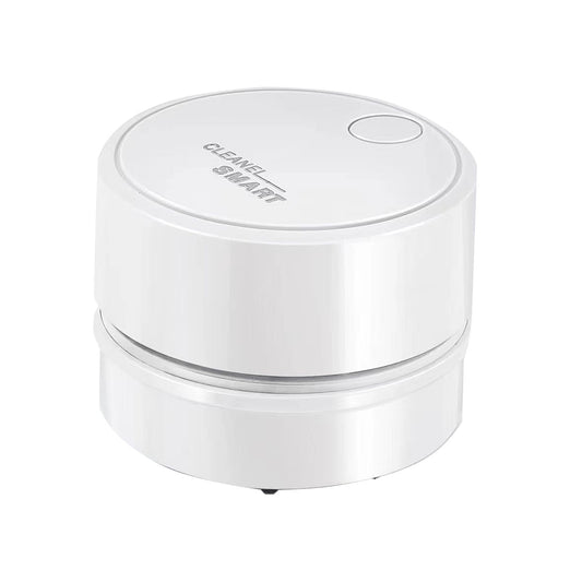 Back to School Chmadoxn Desk Vacuum Cleaner, 360 Degree Rotating Design, Mini Table Vacuum Improved Details USB Cordless Vacuum, Sucks up Tiny Items Crumbs for Desktop Drawer Countertop 2.5×3.2 in White