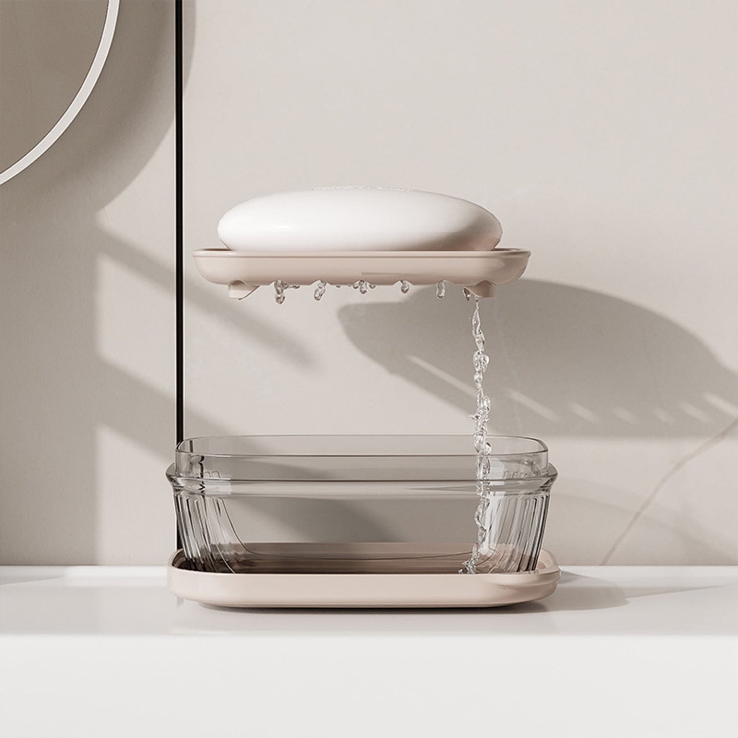 Kdkad Travel Soap Case, Leakproof Soap Container with Lid, Portable Bar Soap for Traveling Transparently Soap Dishes for Bathroom Shower Gym School Camping
