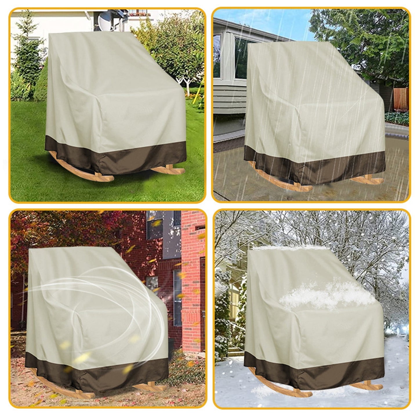 Kdkad Patio Benches Loveseat Covers, Heavy Duty Patio Deep Bench Loveseat Cover, Waterproof Outdoor Deep Sofa Cover, Lawn Patio Furniture Covers with Air Vent 39×32.7×27.6 in Black