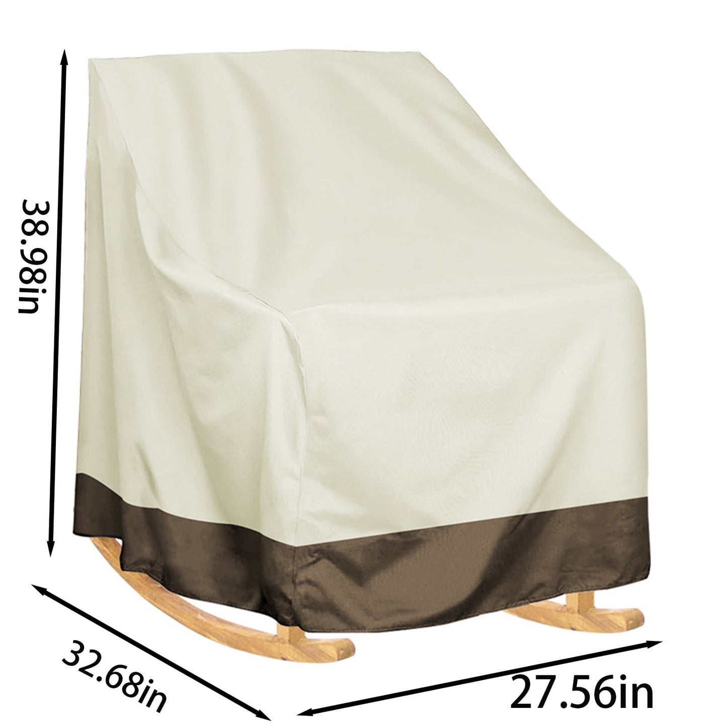 Kdkad Patio Benches Loveseat Covers, Heavy Duty Patio Deep Bench Loveseat Cover, Waterproof Outdoor Deep Sofa Cover, Lawn Patio Furniture Covers with Air Vent 39×32.7×27.6 in Black