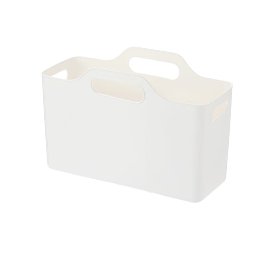 Kdkad White Plastic Storage Basket, Bins for Organization and Storage, Versatile Home Edit Containers,11 Inch Cube Storage Boxes for Office Kitchen Bathroom