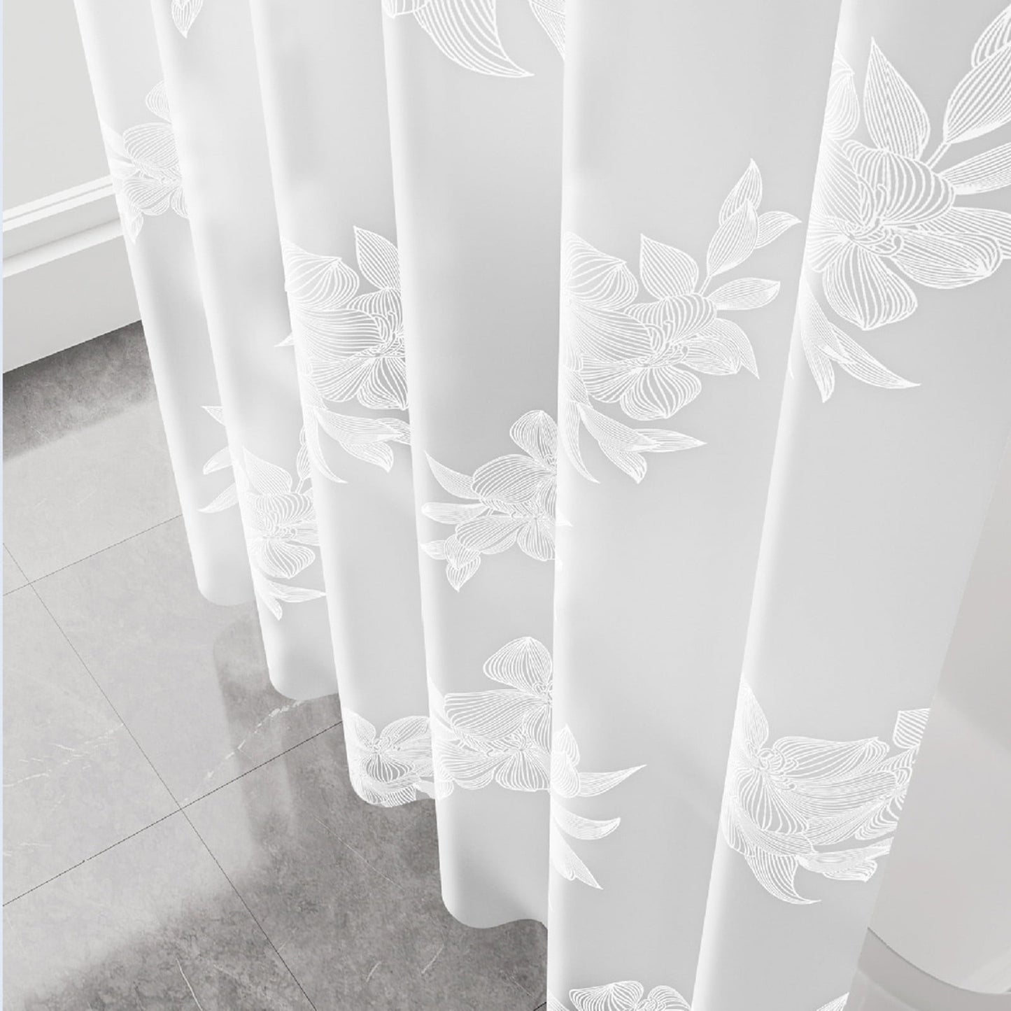 Kdkad Shower Curtain, 31.5×71 Inch Shower Curtain Liner, Waterproof Plastic Shower Liner, Cute Lightweight Shower Curtain for Bathroom 40.2×70.9 in A