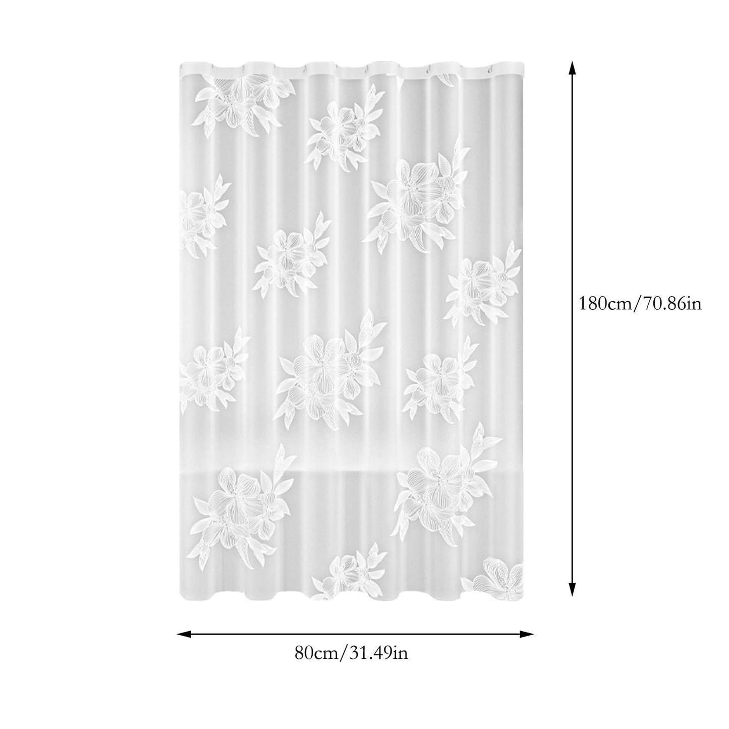 Kdkad Shower Curtain, 31.5×71 Inch Shower Curtain Liner, Waterproof Plastic Shower Liner, Cute Lightweight Shower Curtain for Bathroom 71×31.5 in A
