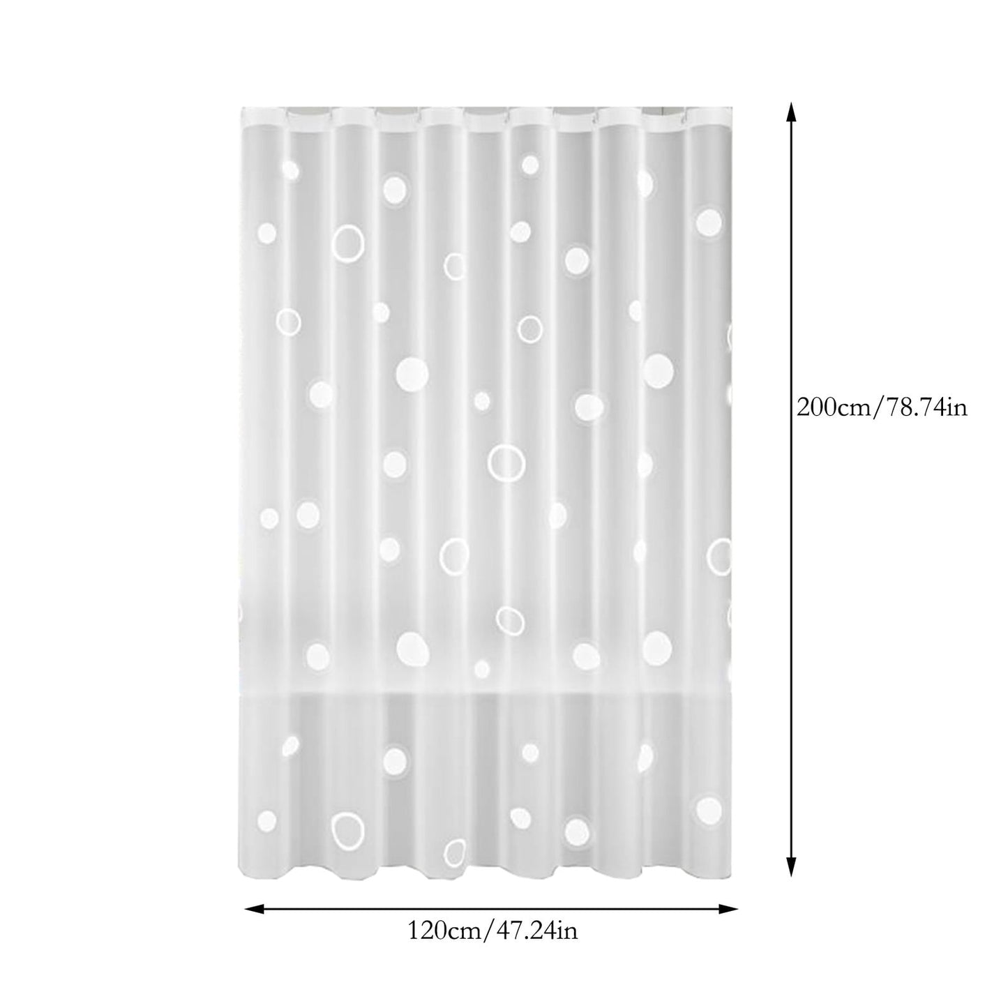 Kdkad Shower Curtain, 31.5×71 Inch Shower Curtain Liner, Waterproof Plastic Shower Liner, Cute Lightweight Shower Curtain for Bathroom 78.7×47.2 in B