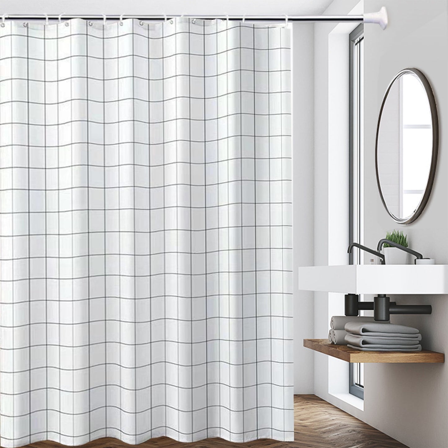 Kdkad Shower Curtain, 31.5×71 Inch Shower Curtain Liner, Waterproof Plastic Shower Liner, Cute Lightweight Shower Curtain for Bathroom 31.5×71 in J