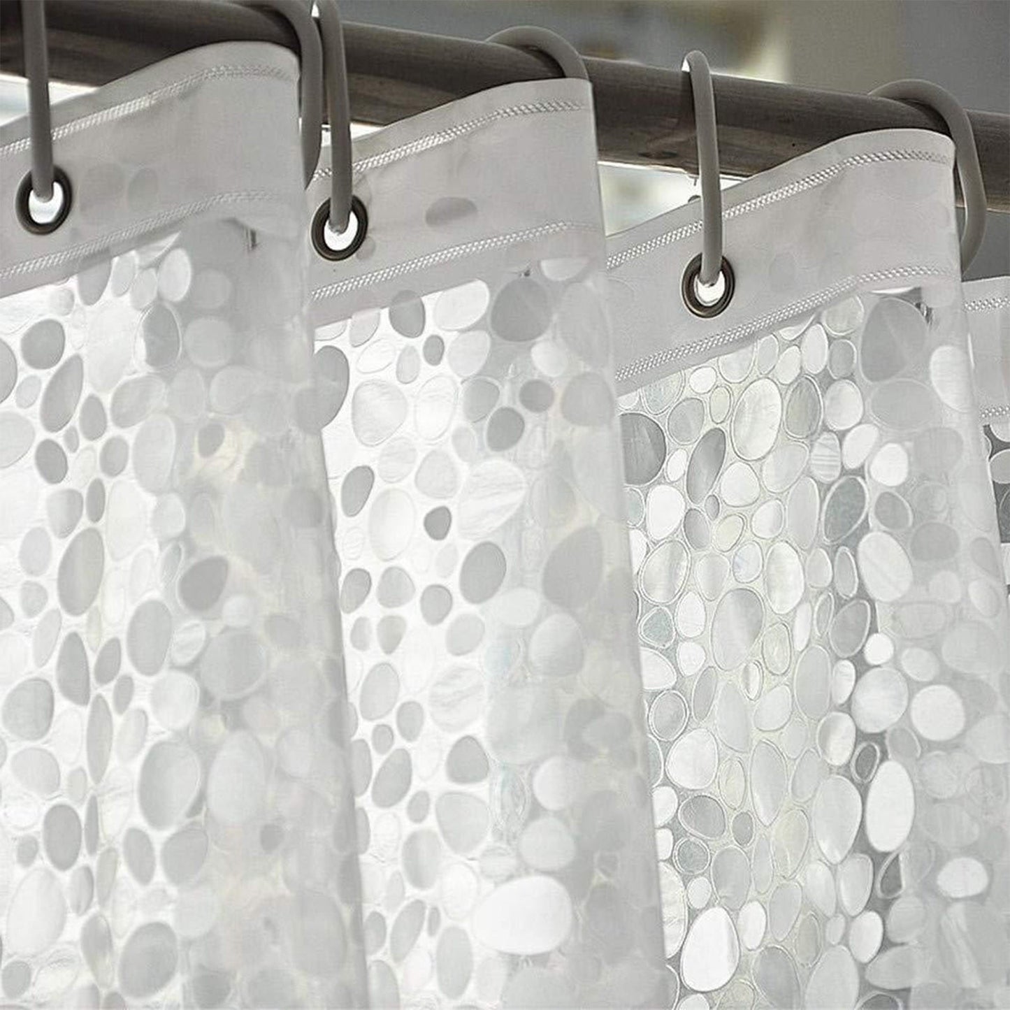 Kdkad Shower Curtain, 31.5×71 Inch Shower Curtain Liner, Waterproof Plastic Shower Liner, Cute Lightweight Shower Curtain for Bathroom 71×71 in White