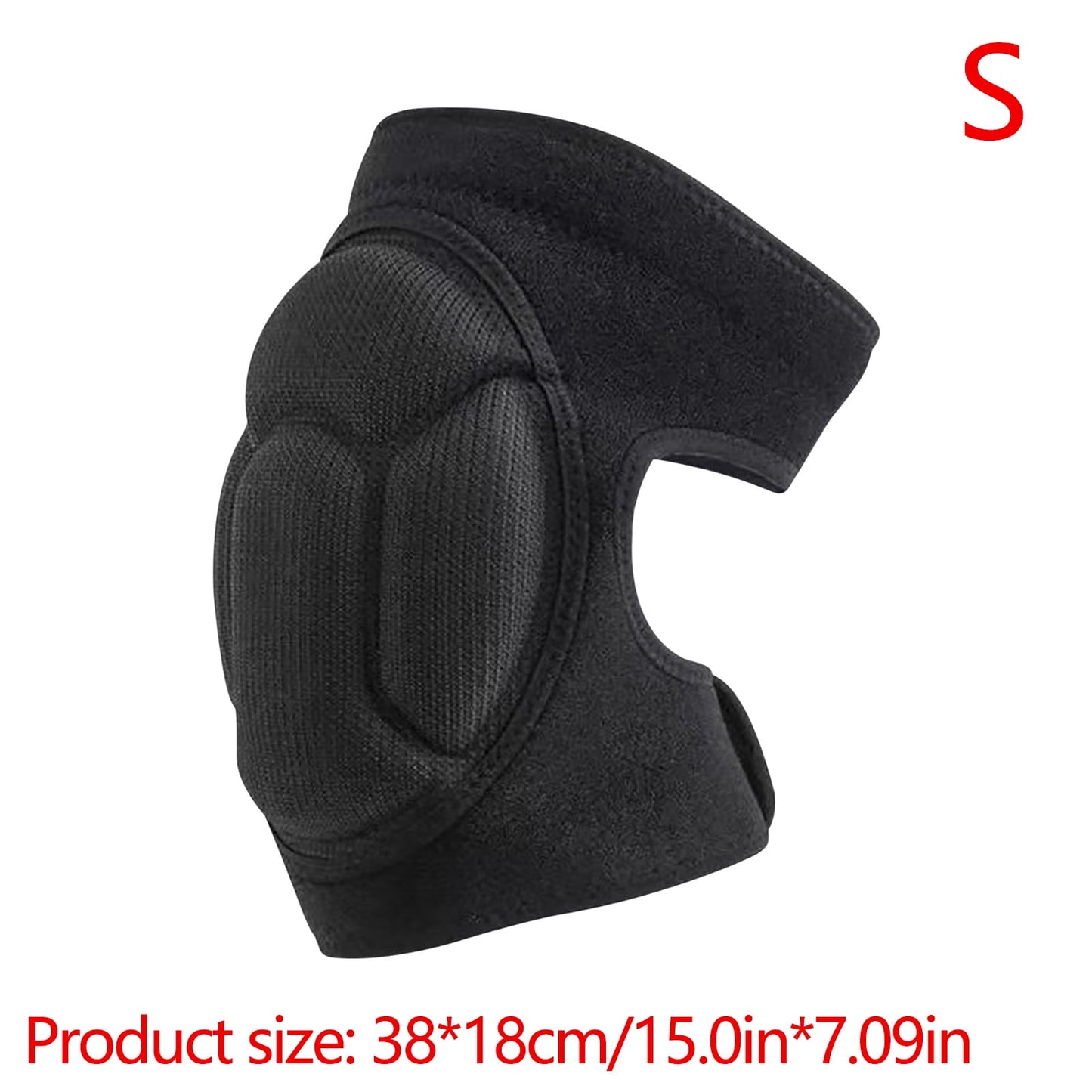 Darzheoy Adult Knee Pads for Gardening, Anti-Slip Collision Avoidance Kneepads with Thick EVA Foam, for House Cleaning, Construction Work, Volleyball, Football Knee Sleeve XL Black