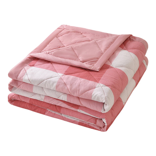 AYktou Reversible Patchwork Quilts Queen Size, 78.74x59.05in Lightweight Plaid Bedspreads Coverlets Quilt Bedding Blanket for All Seasons #C - Multicolor - 59X39"