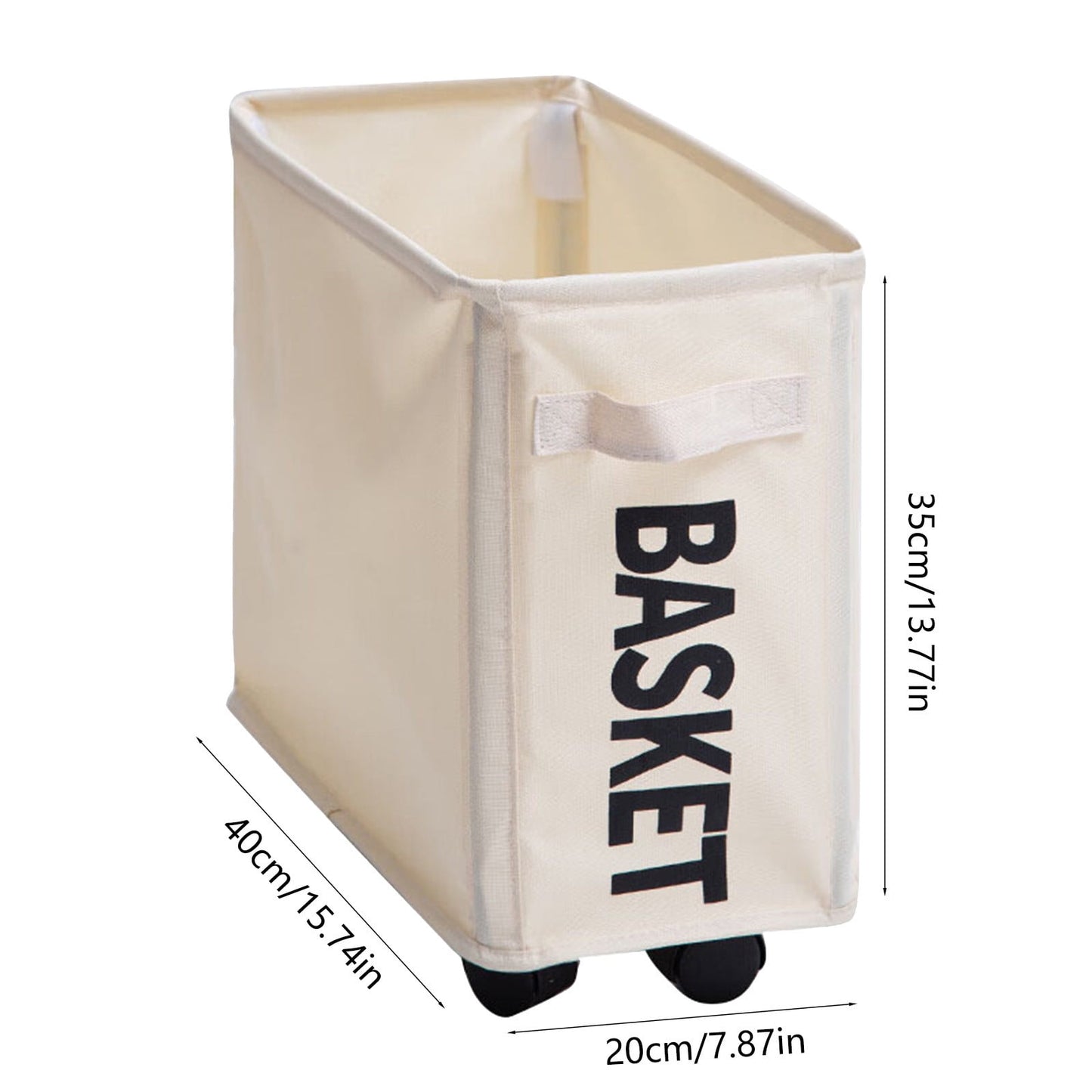 Darzheoy Laundry Baskets with Wheels and Handle, Collapsible Laundry Baskets, Clothes Laundry Basket with Removable Wash Bags for College Dorm, Rolling Laundry Hamper Beige