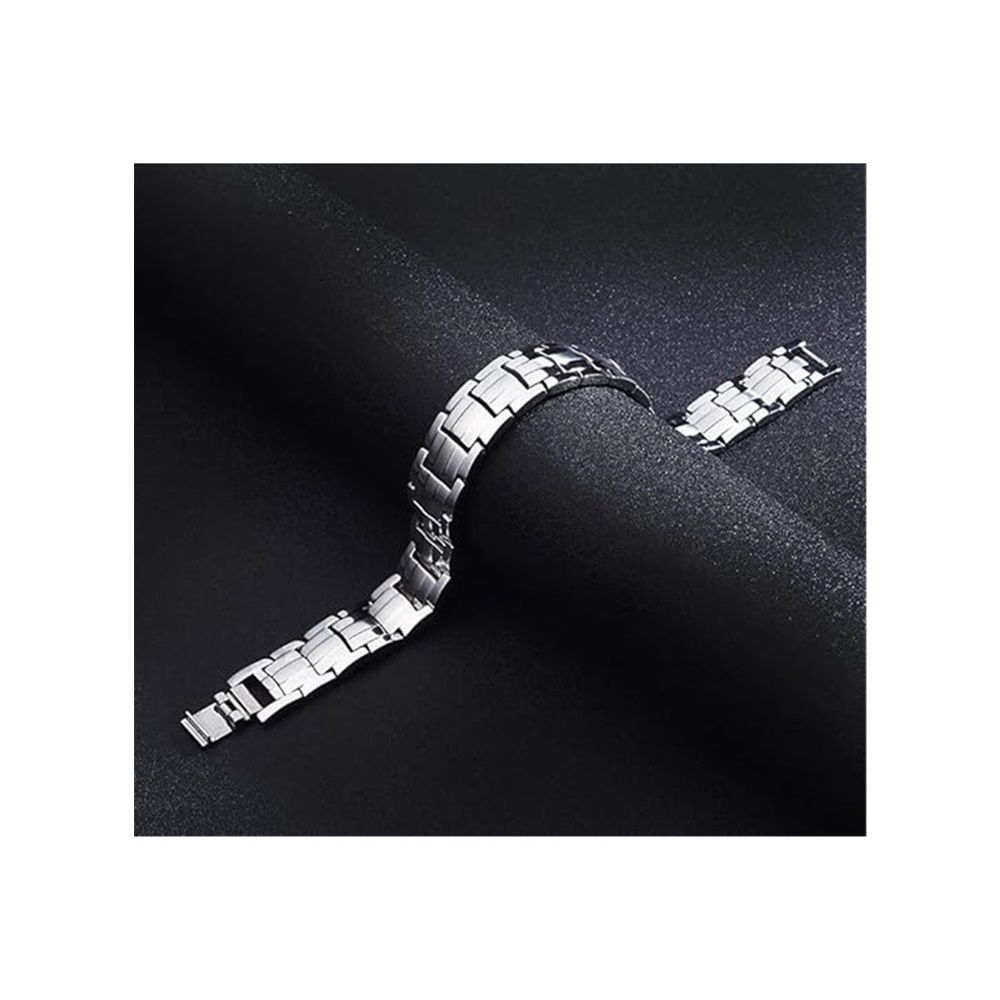 Zinc alloy Cross Bracelet for Men,Magnetic Therapy Bracelet with Magnets - with Double Row 4 Elements Magnets