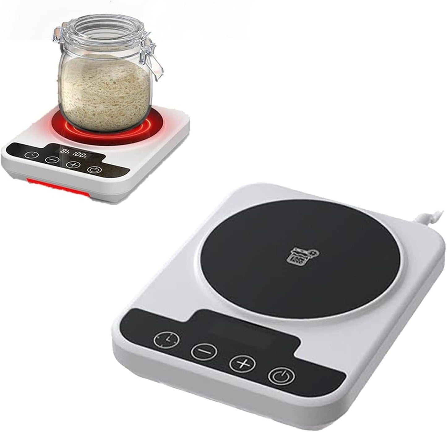 Warmer Mat Upgraded for Home Kitchen – Sourdough Heating Mat 1°F Precision Control (70–100°F), Auto Heat On/Off, 12H Timer, Game Changer for Home Bakers