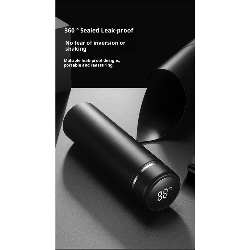500ml Water Bottle with LED Temperature Display,  Vacuum Insulated Water Bottle,316Stainless Steel  AutomotiveTravel Mug, Leak Proof Keep Cold and Keep Warm 12H
