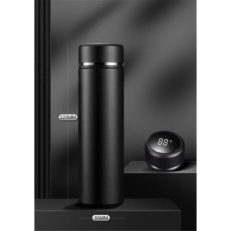 500ml Water Bottle with LED Temperature Display,  Vacuum Insulated Water Bottle,316Stainless Steel  AutomotiveTravel Mug, Leak Proof Keep Cold and Keep Warm 12H