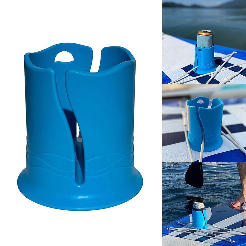 Cup Paddle Board and Kayak Drink Holder Signature Blue for SUP/Kayak/Canoe, Water Sports Accessories (Fishing/Boating/Recreation) 2pcs