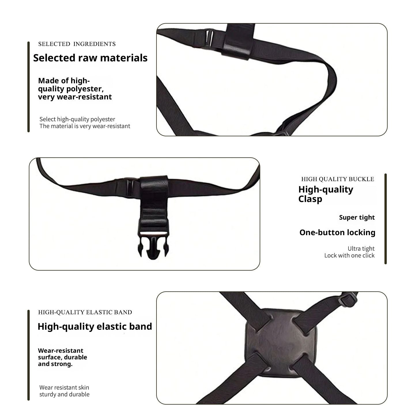 Luggage Bungee Straps for Attaching Bags - 2 Pack Adjustable Elastic Luggage Straps with Buckle, Black Luggage Strap for Suitcases Handle Carry on Add Bag, Backpack, Purse,