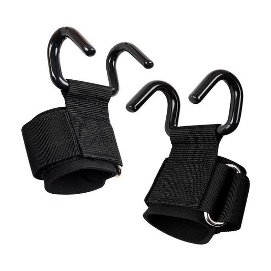 Weight Lifting Hooks (Pair), Wrist Strap Hooks for Weightlifting, Adjustable Men and Women Gym Lifting Straps Hook for Pull-Ups, Deadlifts, Strength Training, and Fitness Workouts
