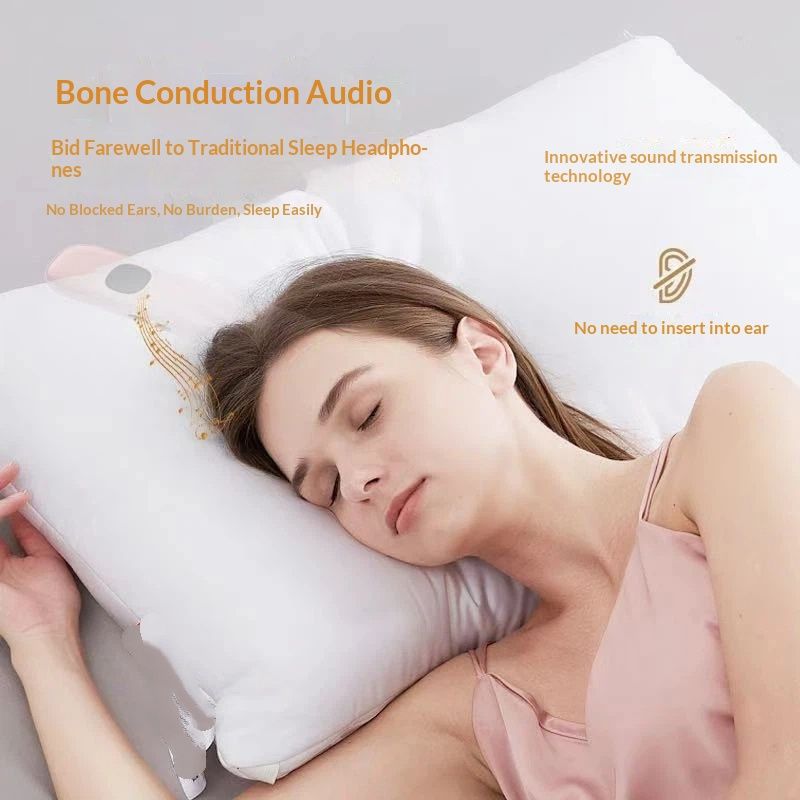 Under Pillow Speaker for Sleeping, Sleepbar Speakerr Under Pillow, White Noise Machine Audio Pillow Sleep Earphone, Mini Portable Sleep Speaker for Travel