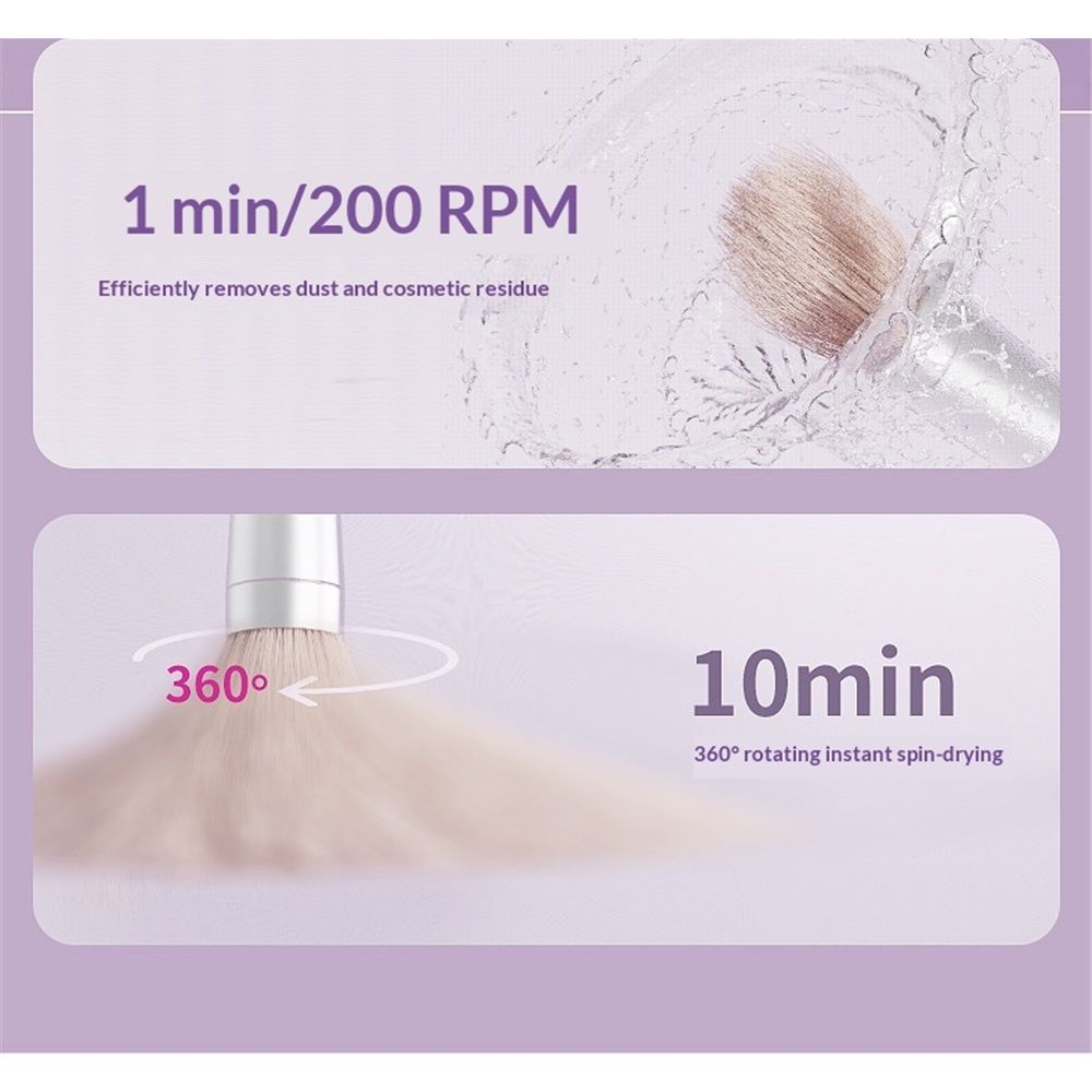 Pink Electric Makeup Brush Cleaner Machine, Silicone Brush Cleaner Machine Beauty Blender Cleanser For Beauty Makeup Brushes, Christmas Halloween Valentine's Day Gifts for Your Girls