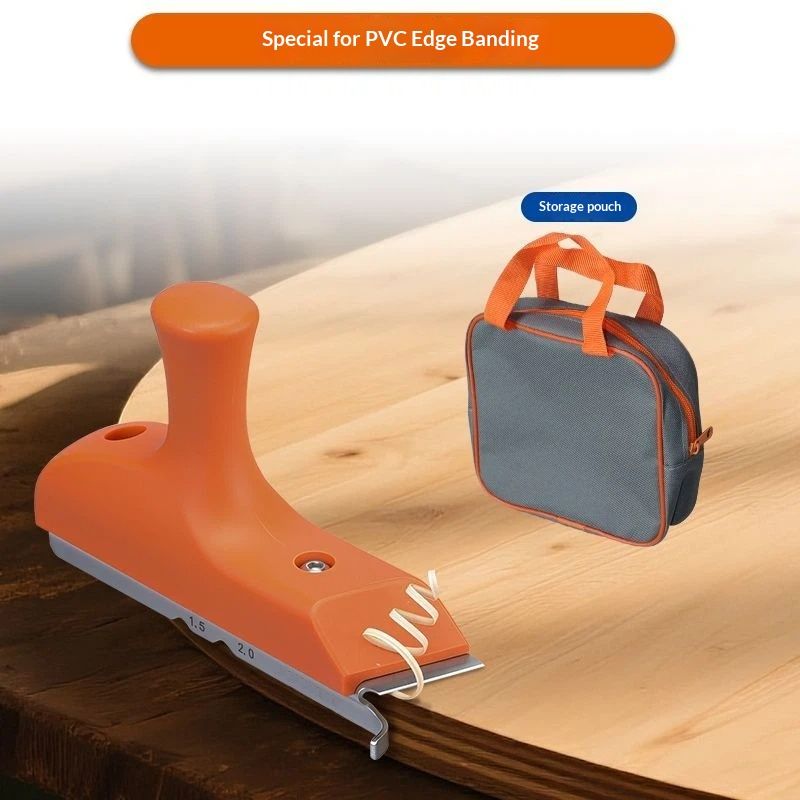 Imbot Edge Banding Trimmer With Stainless Steel Blade，Woodworking Trimmer For Deburring, Edge Planing,Correcting Wood Edges, Woodworking, Veneer（Edge trimming knife+bag）