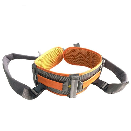 Upgraded  Buckle Gait Belt with Detachable Leg Straps Medical Transfer Belt Lift Belt for Elderly & Disabled Stairlift Patients Senior Walking Assistance Disability Aids (Orange)