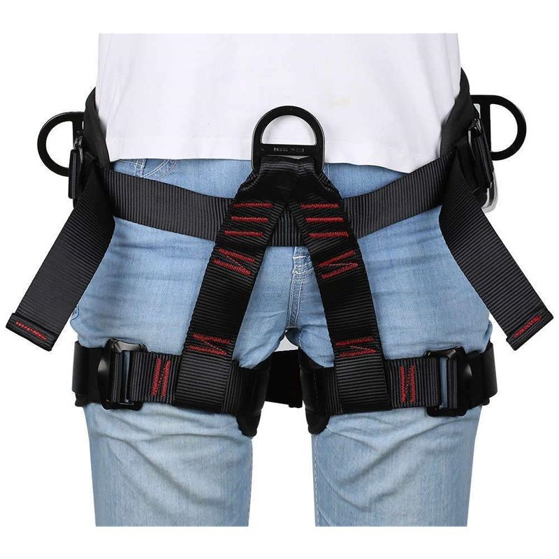 Climbing belts, Thicken Professional Half Body Safety Belt Climbing Gear for Tree Climbing, Fire Rescue, Rappelling and Other Outdoor Adventure Activities