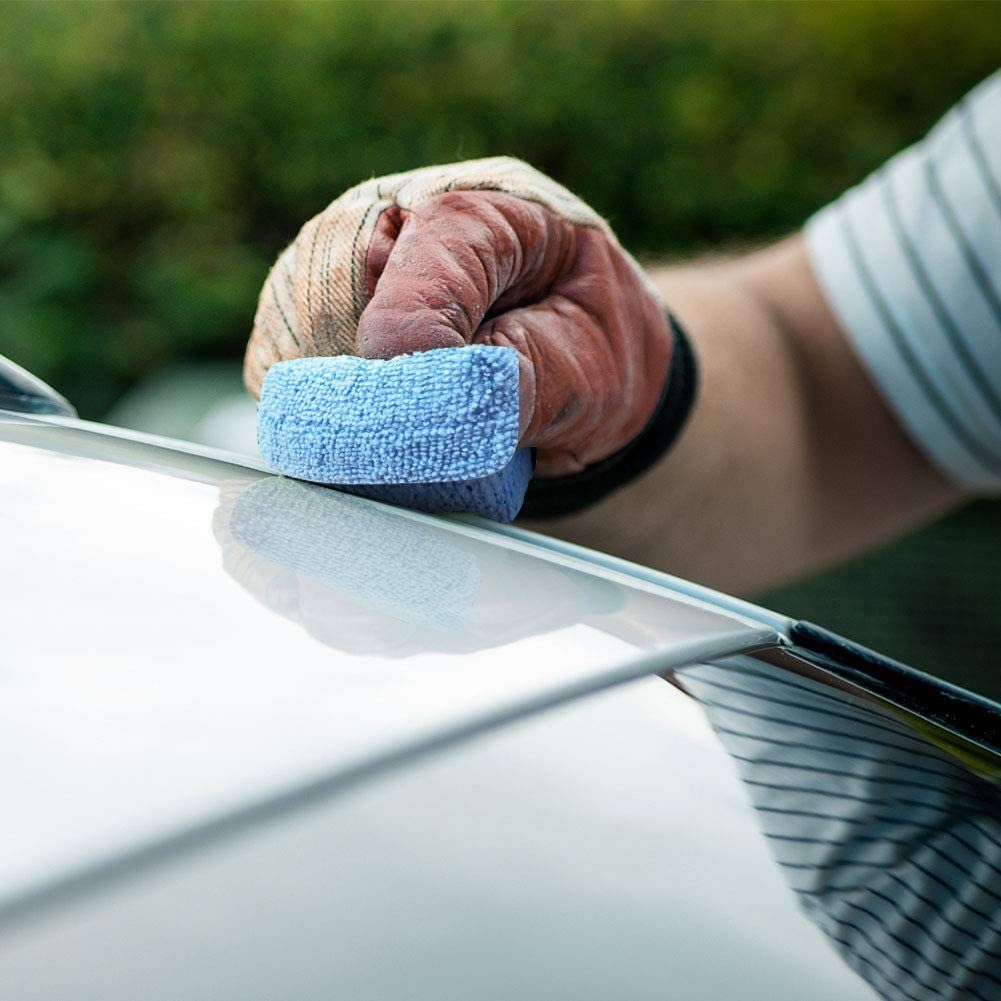 10 Pack Premium Grade Microfiber Applicator Pads - Ultra-Soft Foam Core, Safe for Sealants, Tire Dressings, Interior and Exterior Detailing, Car, Truck, SUV, RV, Motorcyle Care