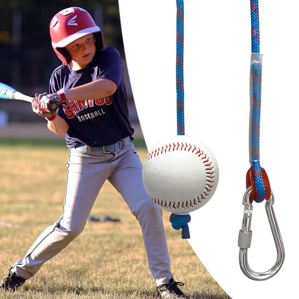 Baseball Softball Batting Swing Hitting Trainer Aid – Enhance Hitting Skills with Combined Tee and Front Toss for Easy Drills – Ideal for Improving Batting Precision blue