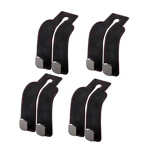 4 pack Car Hooks, Headrest Hook for Car, Car Seat Hooks for Purses and Bags,Purse Hooks fits Car Seat Suitable for Bags (Black-4 Pack)