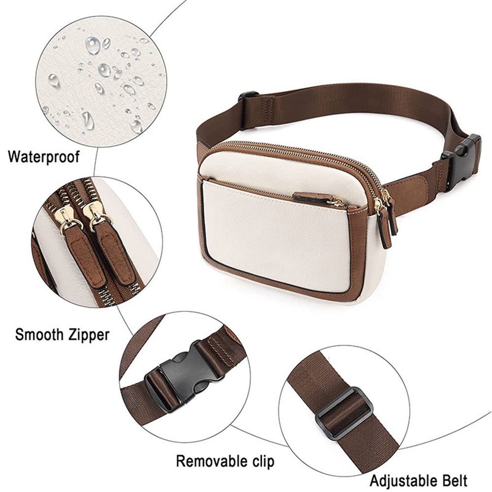 Belt Bag for Women, Mini Everywhere Crossbody Waist Bag Adjustable Strap, Vegan Leather Women's Pack