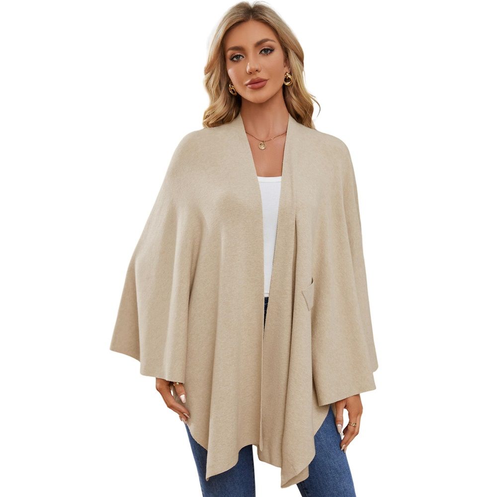 Women's Elegant Shawl Wraps Soft Open Front Poncho Sweater for Spring Fall Winter Sweater Soft Warm Travel Wraps