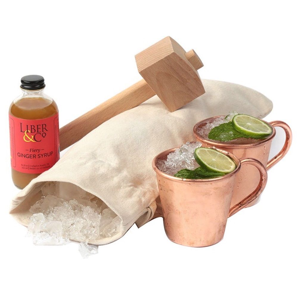 Ice Bag and Mallet, Manual Ice Crusher, Ice Crushers for Home Use, Bartender Kit & Bar Tools Kitchen Accessory