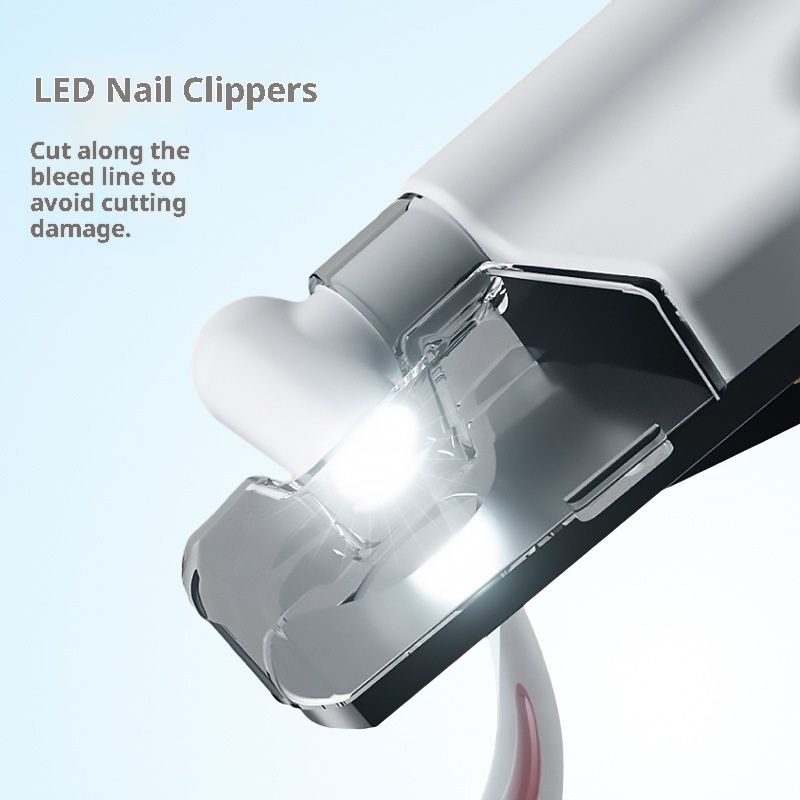 Cat Nail Clippers & Dog Nail Clippers Trimmers for Large Medium Small Dogs Cats Claw Trimmer Quick Sensor and Safety Guard USB Rechargeable with LED Lights Dogs Nail Trimmer