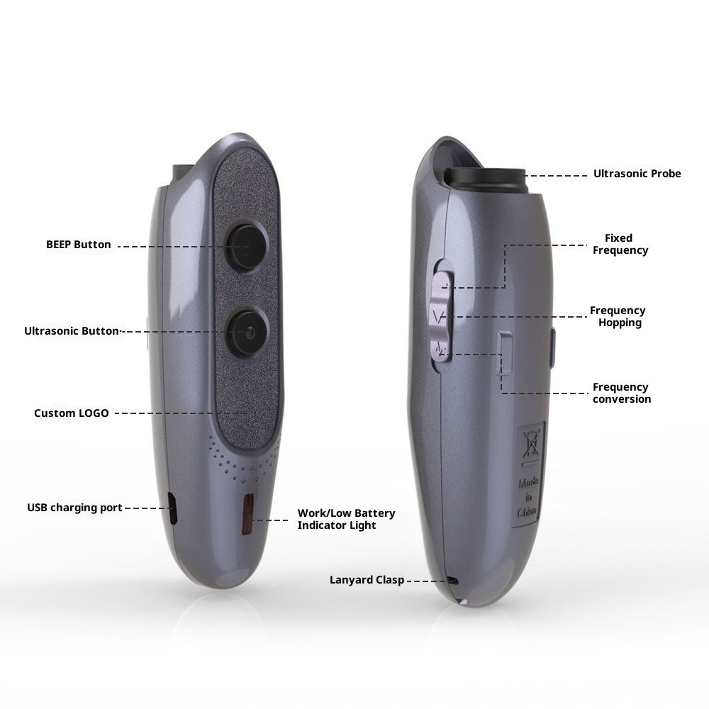 Dog Barking Control Devices, Ultrasonic Dog Barking Deterrent Devices w/ 3 Frequencies Immune-Proof, USB Rechargeable Handheld Dog Training Tool Barking Behavior