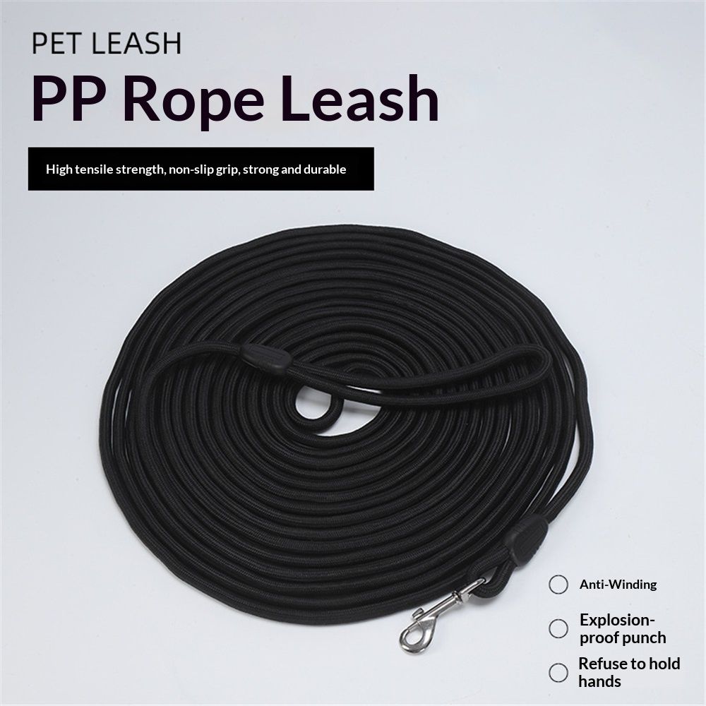 Long Rope Leash for Dog Training , Heavy Duty Dog Leash Rope fo  Dogs Safety Training,Playing,Camping,or Backyard (Length 5 meters, diameter 0.8cm)