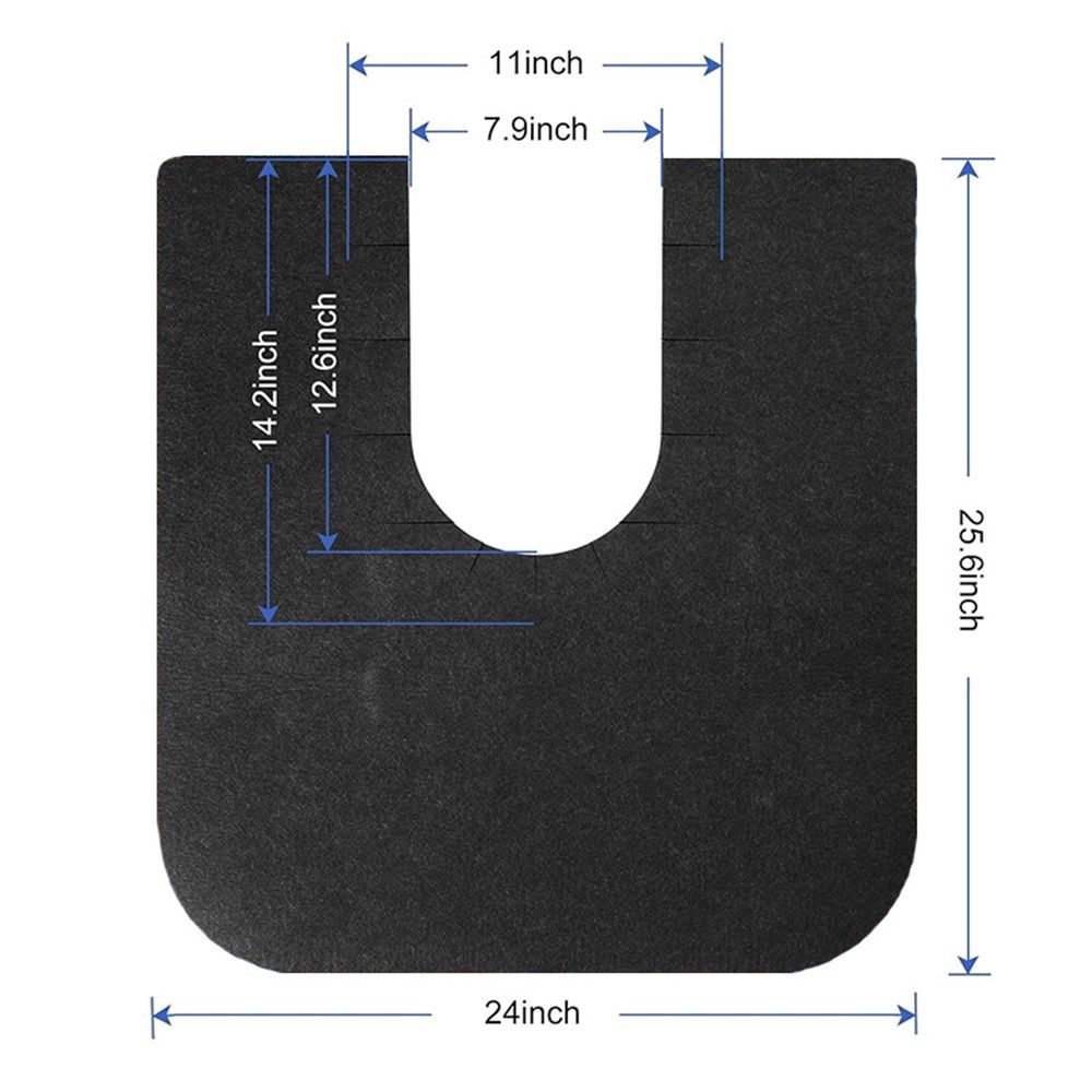 Round Commode Potty Training Mats for Boys, Toilet Training Mats, Potty Training Toilet Rugs, Toilet Rugs u Shaped Washable,Toilet mats for Bathroom(6 Pack)