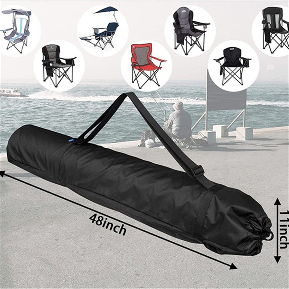 Foldable Camp Chair Replacement Bag Carrying Bag Large Mouth Bag with Shoulder Strap for Outdoor Camping, Heavy Duty Large Storage Folding Chair Bag 48 inches (Chair is not Included)