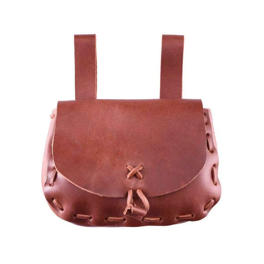 Medieval Waist Pack Vintage Belt Pouch Waist Bag Renaissance Costume Accessories for Women Men  Vintage Belt Pouch PU Leather Late Medieval Waist Bag Portable Brown Handmade Renaissance