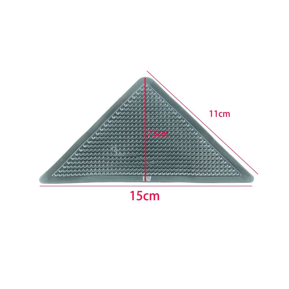Heavy Duty Non-Slip Reusable Rug Corner Pads - Double-Sided Adhesive Pad for Corners and Sides on Hardwood Floors, Area Rugs - Keep Your Rug in Place (Pack of 8)
