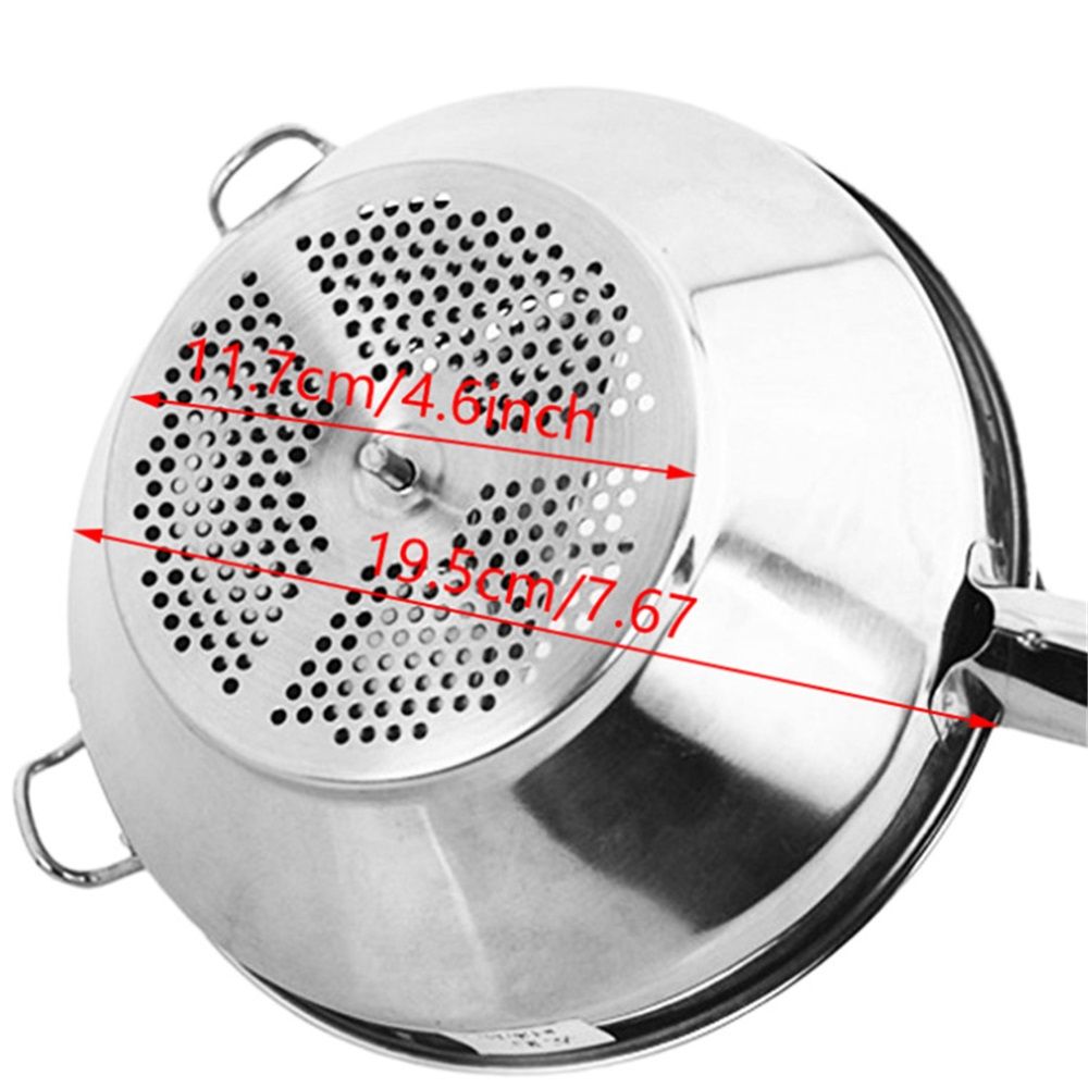 Food Mill Stainless Steel, Rotary Food Mill for Tomato Sauce, Mashed Potatoes, Applesauce, Jams and More, Potato Ricer (small size)
