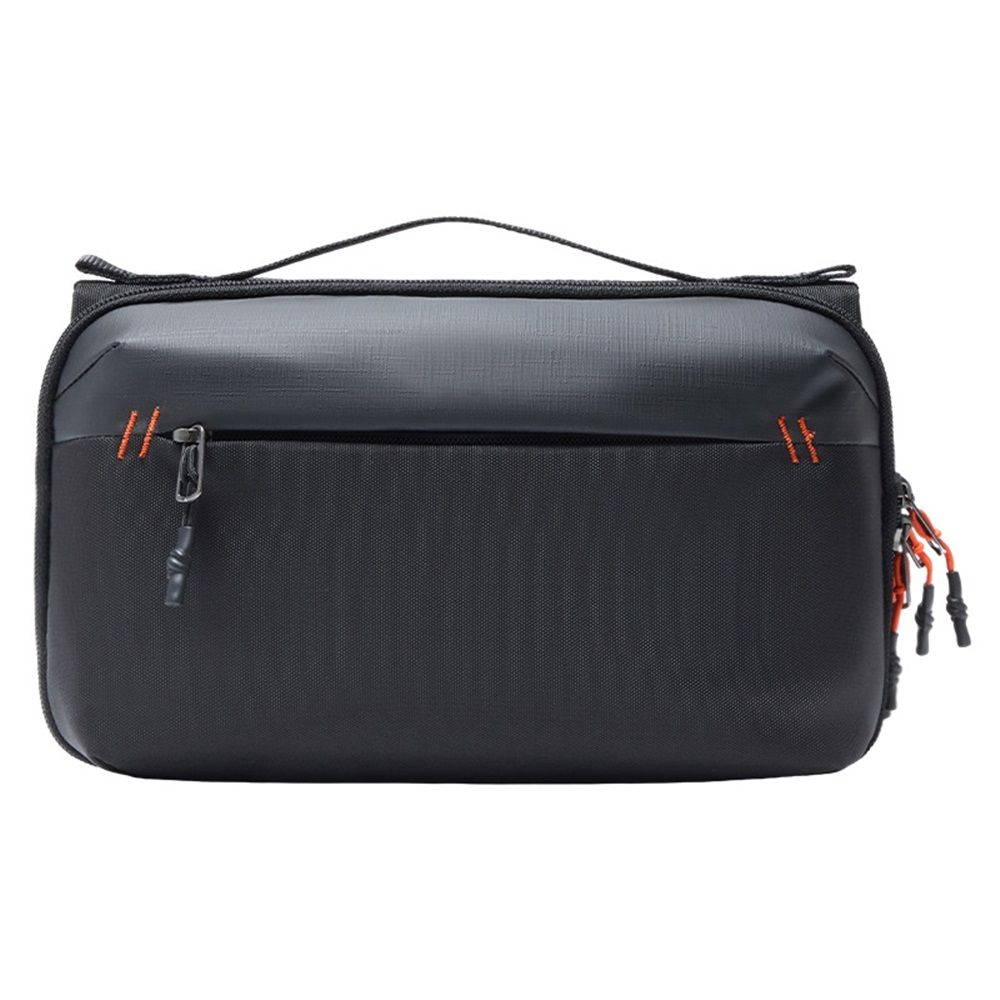 Carrying Bag Pouch Travel Large Soft Case Multilayer Storage Accessories ,4 fold small tool storage bag, portable power bank, suitable for commuting travel (Black,oniy bag)