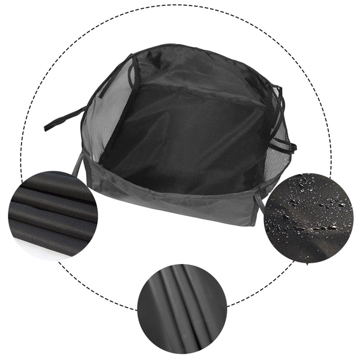 Wheelchair Bag, Rollator Seat Bag, Wheelchair Storage Bag, Side Storage Organizer, Lightweight and Heavy Duty Travel Tote, Under Seat Large Capacity Reusable Backpack Bag  2pcs