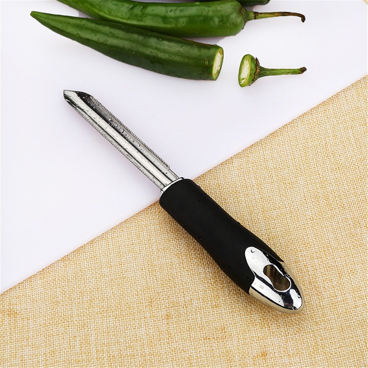 3pcs Chili Pepper Corer Stainless Steel Zucchini Cucumber Corers Special Kitchen Gadgets With Serrated Edge Easy Remove The Seeds Of Your Veggies & Fruits