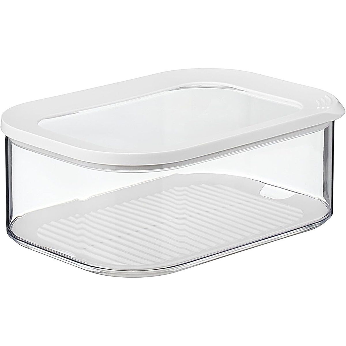 Cheese Box for Cheddar  with Transparent Lid, Airtight, Portable, BPA Free, Holds 68 oz/2000ml, 1 Count