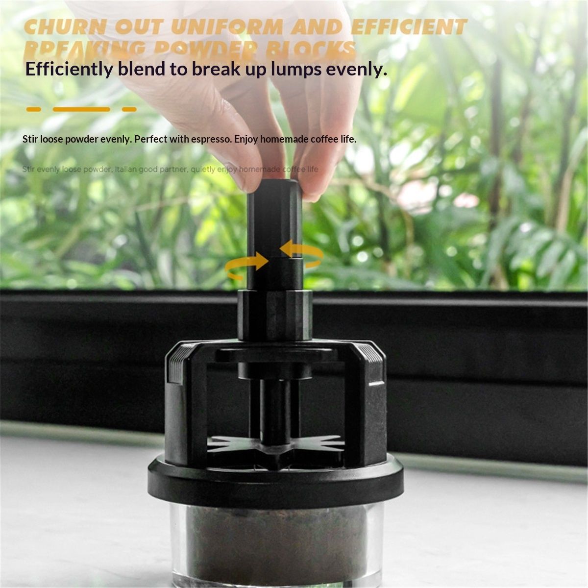 58mm  Tool ，Espresso Stirrer Distribution Tool, 58mm,Adjustable Height,with Magnetic Suction Detachable Coffee Powder Stirrer
