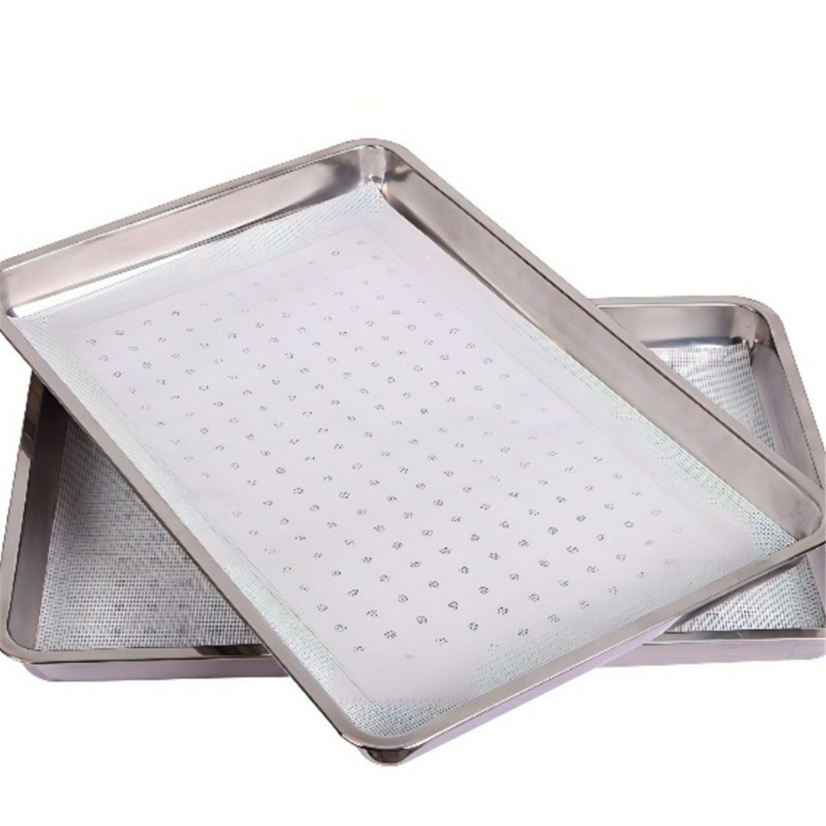 16 Pcs Silicone Dehydrator Sheets 21 x 14 Inch Non Stick Silicone Mesh Reusable Dehydrator Tray Liner Fruit Dryer Mats for food fruit Freeze Dryer