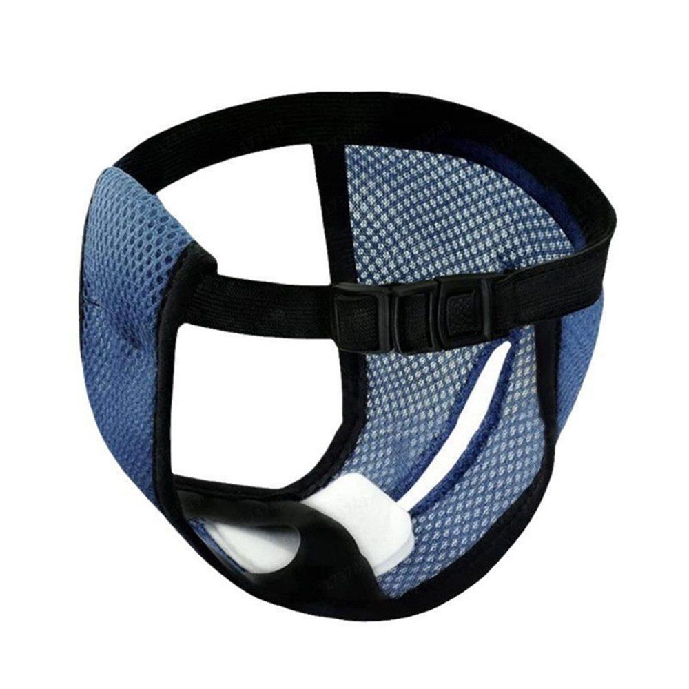 3Pcs  Dog Pants, Reusable Breathable Mesh Female Dog Diapers, Sanitary Pads, Adjustable Sanitary Briefs, Protective Trousers, Underwear for Female Dog in Heat（S navy blue）